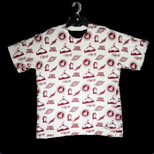 White Jordan Flight Club 1985 All Over Print T-Shirt Large